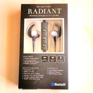 Wireless Earbuds W/In-line Mic